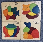 Animal Rainbow Puzzles x4
