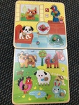 Farm Animals & Family Pets Peg Puzzles