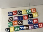 Alphabet bean bags