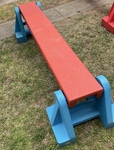 Balance beam w/ 2 trestles 02