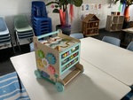 Toddler walker/activity cube