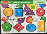 Shapes Lift & See Peg Puzzle