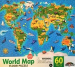 World Map Floor Puzzle 60 pc