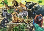 Wild Animals Wooden Puzzle 48 pc