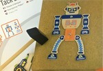 Tap Tap Cork Board Robot Hammering Set 