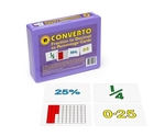 Converto Fraction to Decimal to Percentage Cards