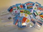 Country Shapes and Flags Twinkyl Flashcards