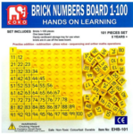 Brick Numbers Board 1-100