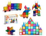 Magnetic Tiles Set: 120 Pieces