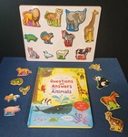 Questions and Answers About Animals Book and Magnets Kit