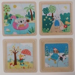 Seasons Wooden Layered Puzzle
