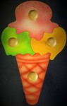 Ice Cream Large Knob Puzzle 4 pc