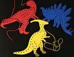 Lacing Shapes - Dinosaurs