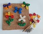 Hammering Flowers and Butterflies Set