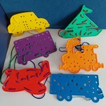 Lacing Shapes - Transport