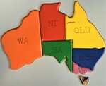 Australian States Inset Puzzle 7 pc