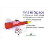 Pigs in Space Interactive Reading Book with prepositions, animals, and rhyming words.