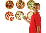 Magnetic Pizza Fractions (Whole to 8ths)