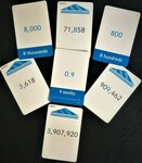 Place Value (Large Numbers & Decimals) Flash Cards for Flash Bot or Smart Chute