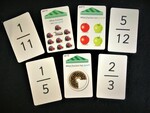 Visual Fractions Flash Cards for Flash Bot or Smart Chute