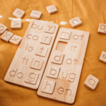 2 Piece Wooden CVC Word Board Set
