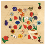 Triama Flowers Puzzle - 24 Triangular Pieces
