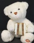 Christmas Teddy Bear Angel playing the Accordion Switch Activated Toy