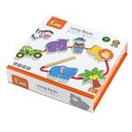 Lacing Blocks - zoo animals