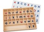 Alphabet Sorting Tray with Letters