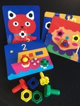 Nuts and Bolts Shape & Color Sorting Fine Motor