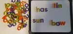 Magnetic Letters and Whiteboard