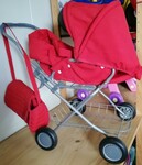 Red Toy Pram