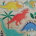 Colourful Wooden Dino Puzzle