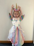 Unicorn Dress with Wings and a Crown