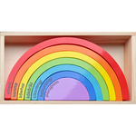 Te Reo Māori wooden rainbow