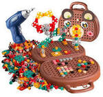 Screw puzzle suitcase