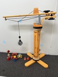 Wooden Crane Construction Set