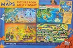 Disney Maps Picture Book and 100 Piece Puzzle (Aladdin, Frozen, Moana, Cars, Lion King, Toy Story)