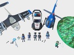 Playmobil Police Vehicles Car Sea Plane Helicoptor