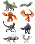 EC57: Eldrador Fantasy Creatures Figurine Set