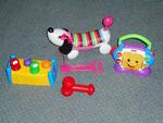 Dog, Pop-up Worms & Musical Toy