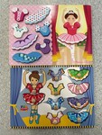  2 Wooden Knob Puzzle - Ballerina Dress-Up