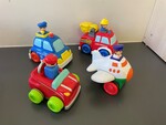 Set of 4 Press & Dash Vehicles