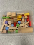 Coloured & Natural Wooden Blocks