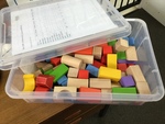 Coloured & Natural Wooden Blocks