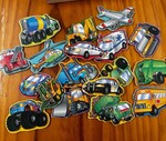 Wooden Vehicles Magnets