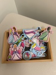 Wooden Princess Magnets
