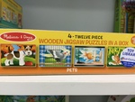 4 Wooden Puzzles in a Box - Pets