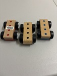 Wooden trolley/carriages 