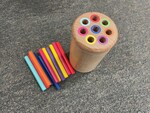 Wooden Colour Sorting Cylinder 